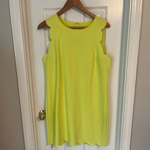 Chartreuse JCREW dress - size 14